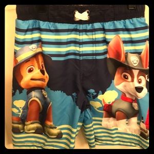 Paw Patrol- New- Swim Trunks- Size 7 Boys